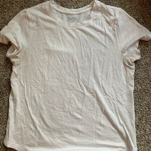White scoop neck t-shirt, Old Navy, size medium